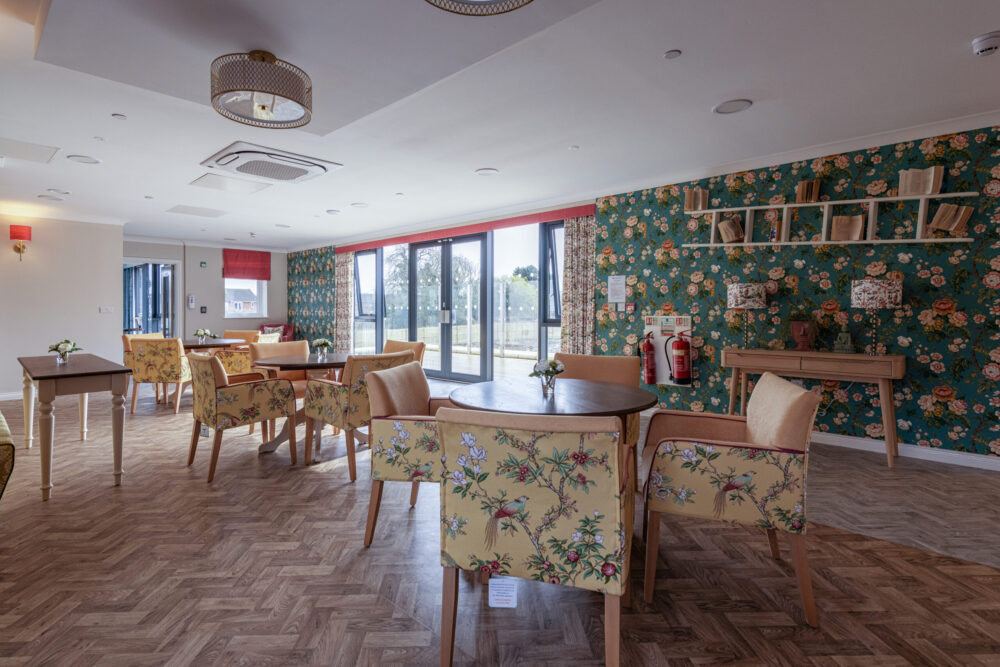 Floral dining room